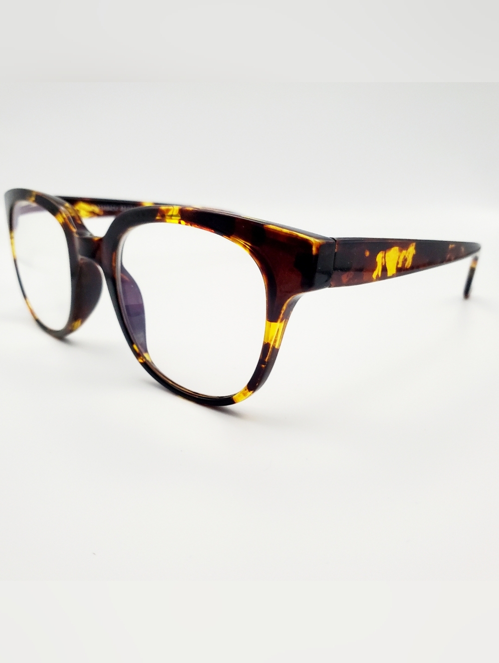 EYEBUYDIRECT FLASHBACK Honey Tortoise Shell Square Lens Frames Eyewear Glasses